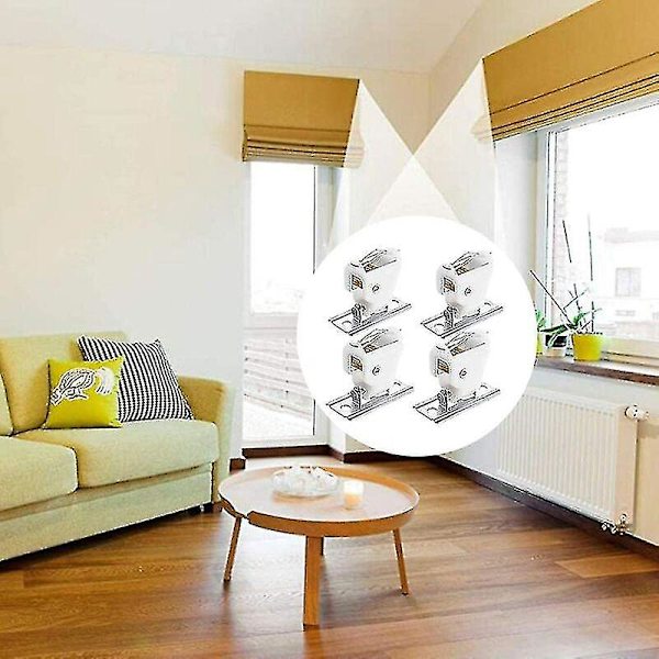 4-pack bambugardinlåsbultar Romerska skugglåstillbehör Bambugardintillbehör, Superma (shikai)-yuhao