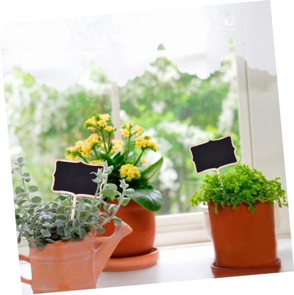 30 st Mini Krittavla Växtmarkörer för Trädgårdsblommor Prislappar DIY Skyltning