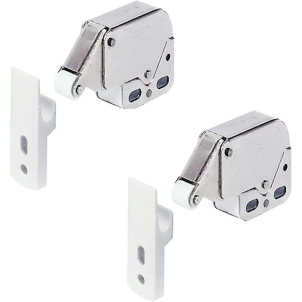 Mini Latch Automaattinen Jousilukko (2 kpl, Valkoinen)