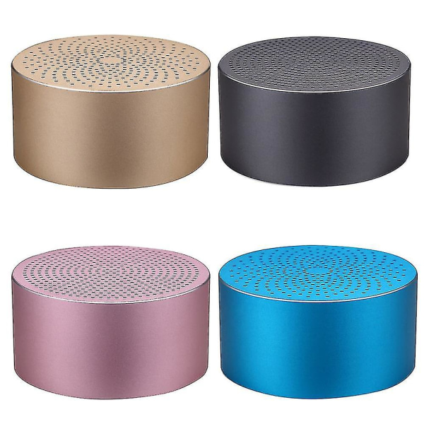 Udendørs Subwoofer Mini Bærbar Højttaler FM Radio Musik Højttaler Mini Bluetooth Trådløs Højttaler Gold