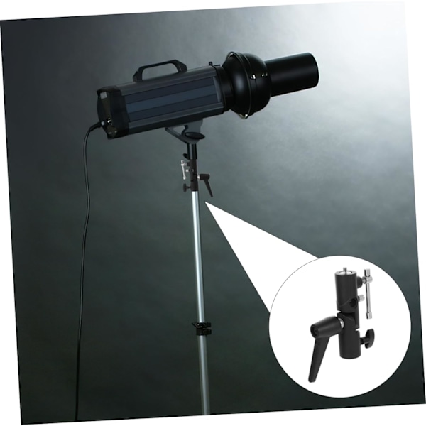 Högpresterande blixtskofäste paraplystativ metallkonstruktion fotografitillbehör ljusstativadapter