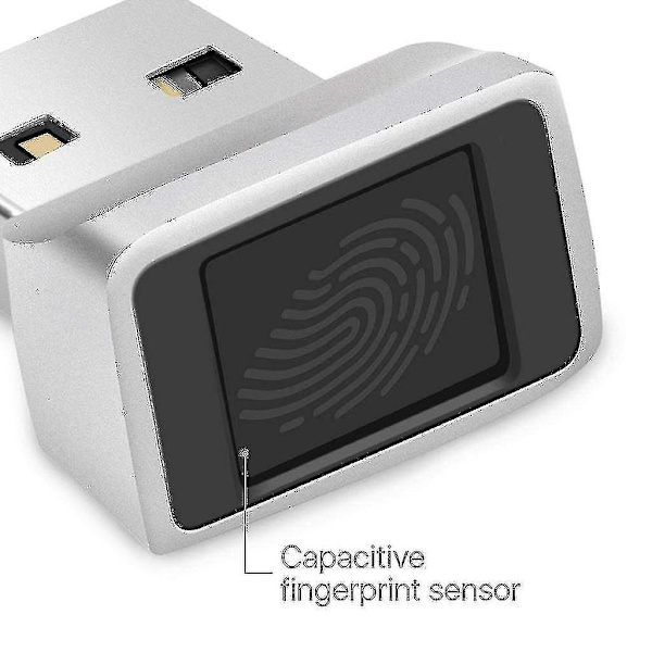 Mini USB Bärbar Fingeravtrycksläsare Touch Säkerhet för PC Dator Windows 10