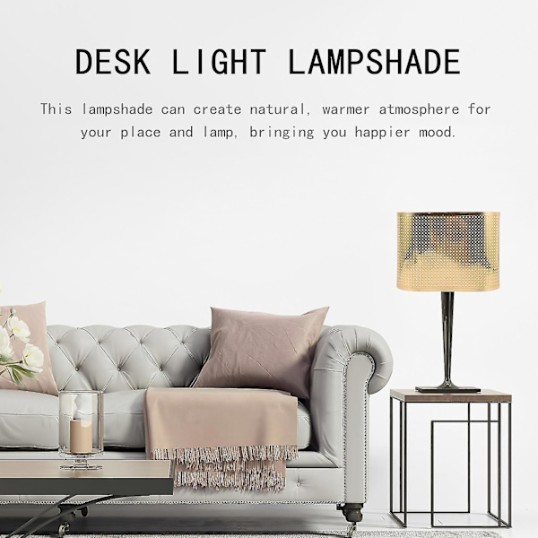 Metal Chandelier Klokke Lampskærm Bordlampe Skærm Klips Lampe Skærm Sengelampe Skærm