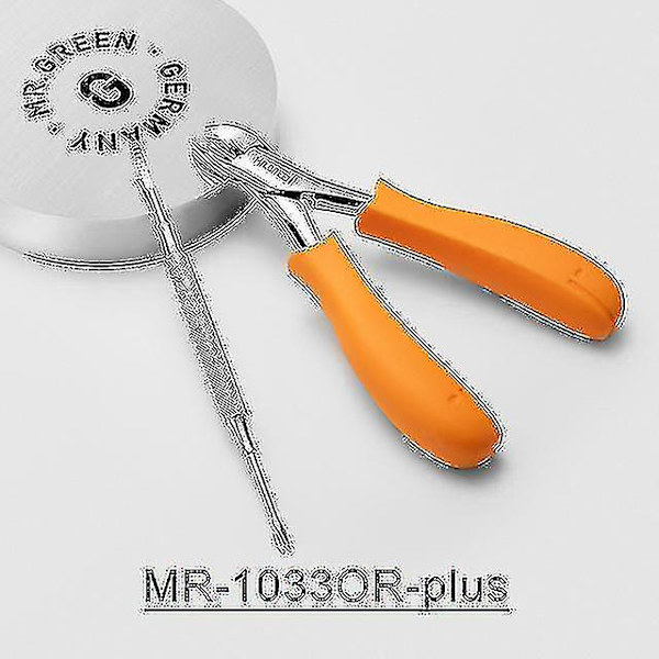 Mr.green Negleklipper Manicure Værktøjer Professionel Rustfrit Stål Tykke Tånegle Indgroede Neglebånd Knibtang Trimmer Tang Saks MR-1033OR Plus