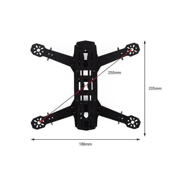 Kolfiber Mini 250 FPV Quadcopter Ram C250