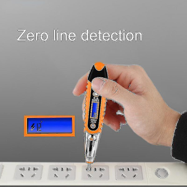 Multifunktionell Digital Testpenna AC DC 12-250V Testare Elektrisk Skruvmejsel LCD-Display Spänning Detektor Testpenna Elektrikerverktyg