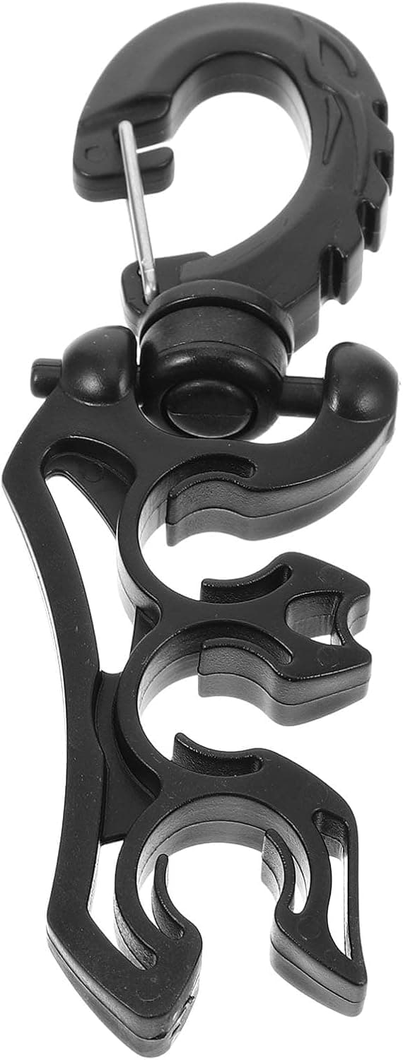 Snorkelholder Dykkeklips Lavtrykksrørholder Svart Utskiftbart Snorkeltilbehør
