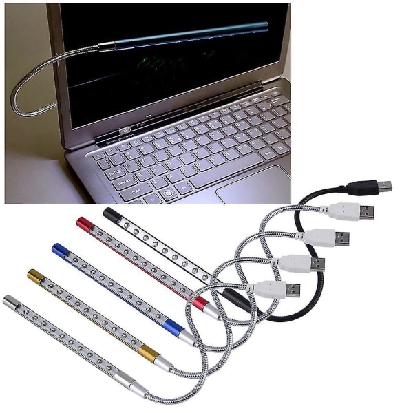 Mini Bordlæsnings USB LED Lys Fleksibel Notebook Laptop