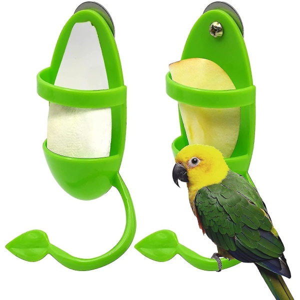 2 stk Bird Cuttlebone Stand Holder Matekoppstativ Fuglebur tilbehør