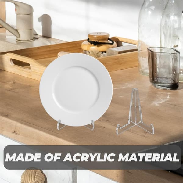 3 st akrylplattställ displayställ för koppar och medaljer, platsbesparande design