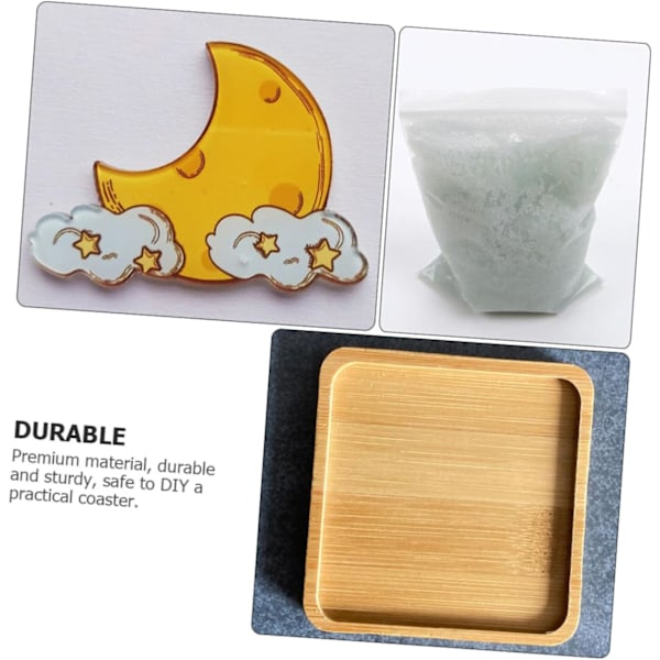 DIY Mosaikunderlägg Kit Fyrkantigt Handgjort Hantverksmaterial Set för Pojkar och Flickor Vuxna
