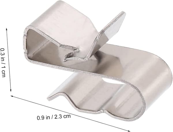 3 sett trådklemmer Rustfrie solcellepanelklemmer for tilhengerramme Kabelhåndtering Kabel for solenergi