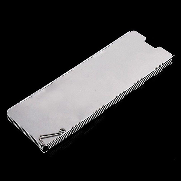 Vikbar Vindskydd för Campingkök i Aluminiumlegering, 8 Paneler