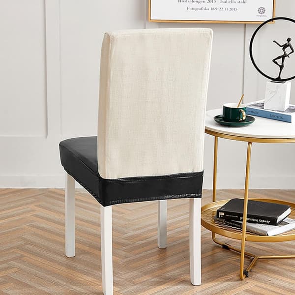 Skyddande stolsöverdrag Stolssitsdyna Överdrag Samtida Design PU Läder Stretch