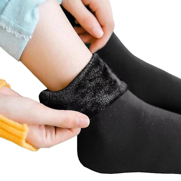Mænd Kvinder Sokker Vinter Varme Sne Sokker Tykkede Sokker Black