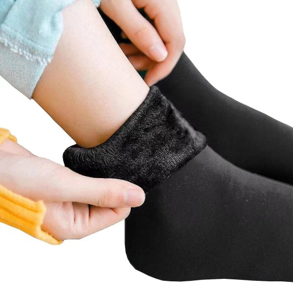 Miehet Naiset Sukat Talvi lämpimät Lumisukat Paksutetut sukat Black