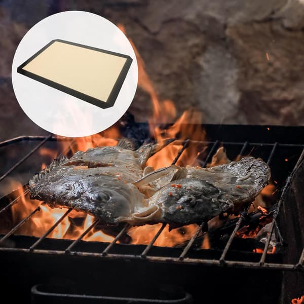 Varmebestandig silikone bageplade non-stick bageplade med glasfibernet ensartet overflade
