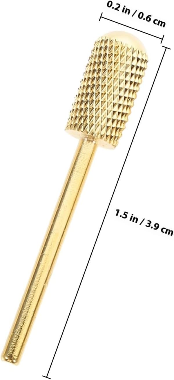 Neglebor sæt wolframstål manicure bits 3 stk. sæt behagelig berøring til pedicure og akryl neglekunst polering