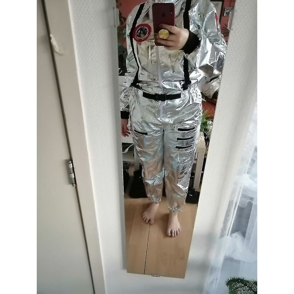 Astronautin pukukostyymi avaruuspuku haalarit aikuisille Halloween-juhliin