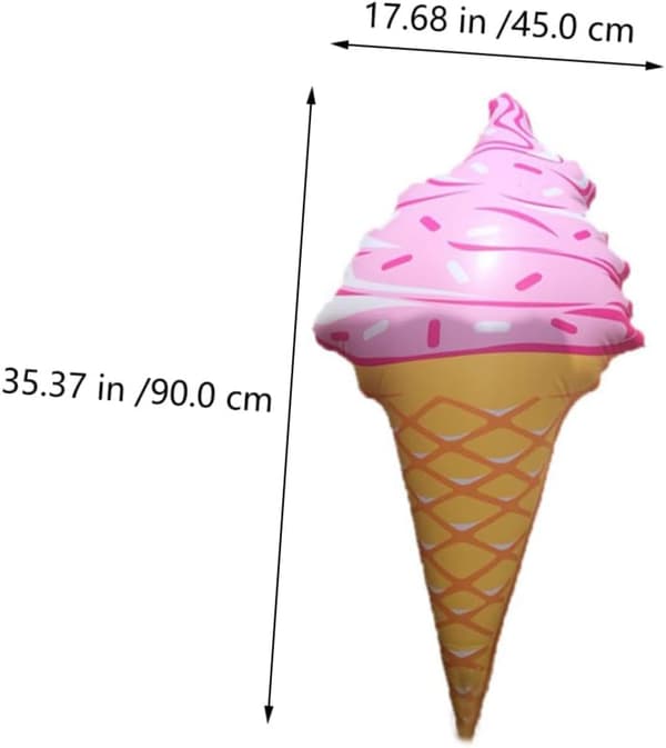 4-pack uppblåsbara glasspoolflottar för barn, multifunktionella vattenleksaker, rosa och blå
