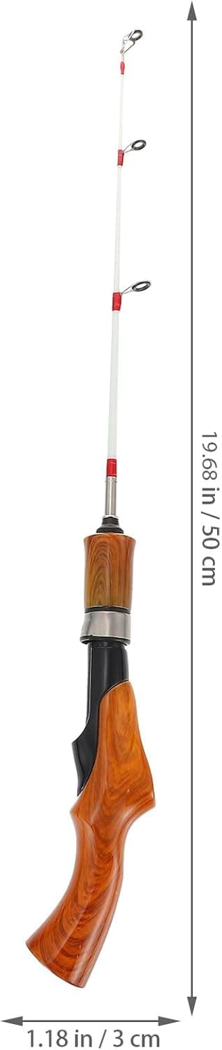 50 cm isfiskestang Solid blød spids teleskopisk vinterfiskestang til koldt vejr