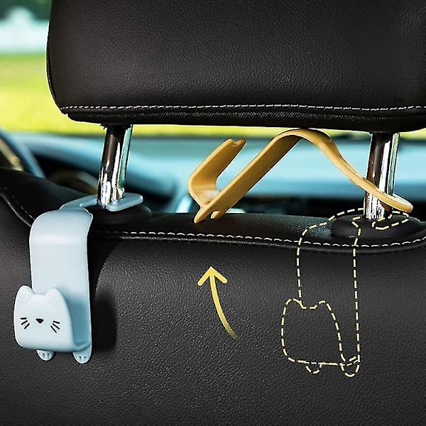Auton pääntuen koukkuja Auton säilytyskoukkuja Takapenkin pääntuen ripustin Auto