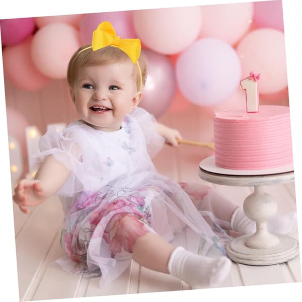 12 st grosgrain-rosett hårband med bubbeldesign