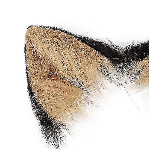 2 stk Fox Cosplay Rekvisitter Justerbare Fox Tail Cat Ears