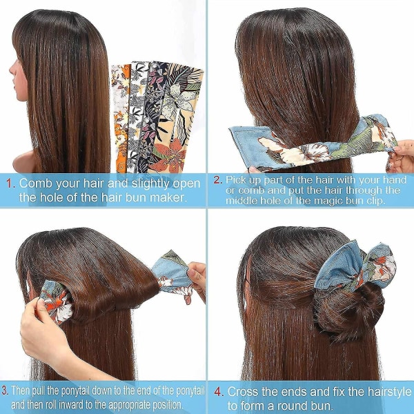 6 kpl Deft Bun Hair Maker Magic French Twist Wire Twister