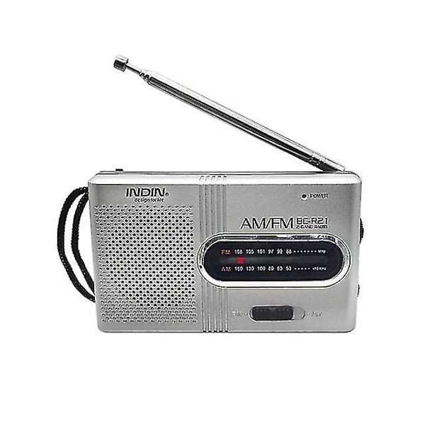 4000mAh Powerbank Multifunktionell Bärbar Radio FM AMWB Handvev Sol Dynamoficklampa SOS Nödväderradiomottagare Silver
