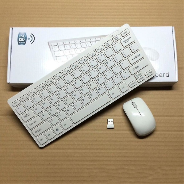 Mini 03 2.4G trådløst tastatur Optisk mus Combo