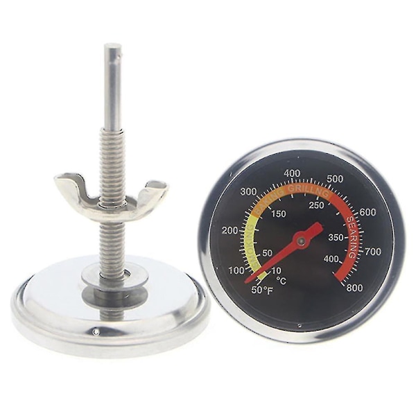 Termometer for Grill, Smoker og BBQ i Rustfritt Stål