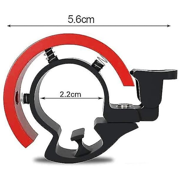 Mini Cykelklokke, Cykelklokke, Cykelringklokke, Cykelklokke Cykling Red