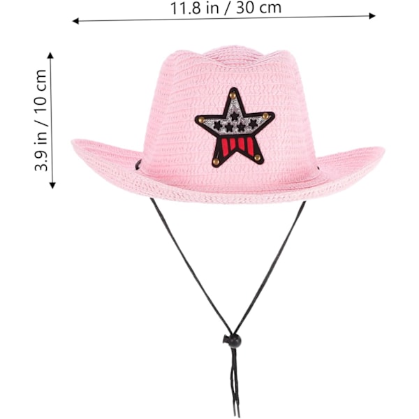 Cowboyhatte til børn med skygge, strandhatte
