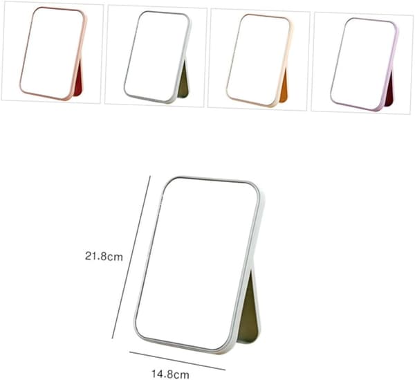 Sammenleggbart sminkespeil Abs Enkel design Elegant glanset speiloverflate for utendørs bruk og reise