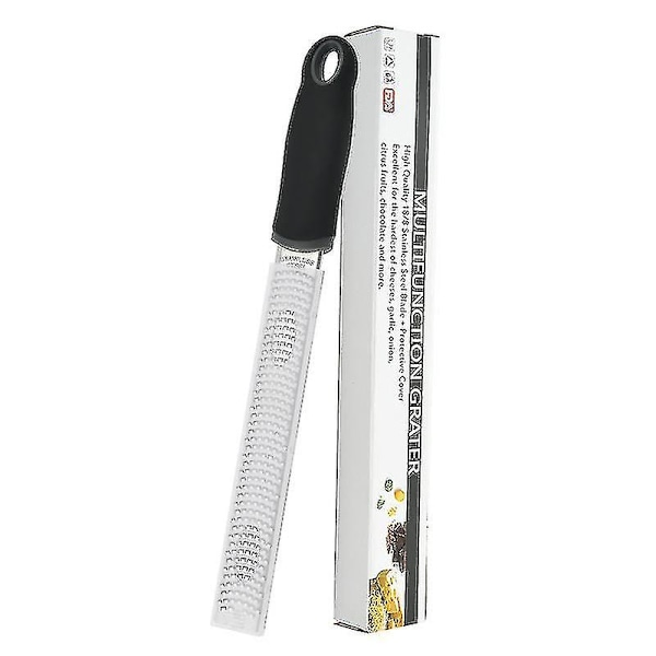 Microplane Zester-raastin Musta Värillä Sitrushedelmille, Parmesanille, Inkiväärille, Suklaalle Ja Muskottipähkinälle Hienolla Terällä -xx