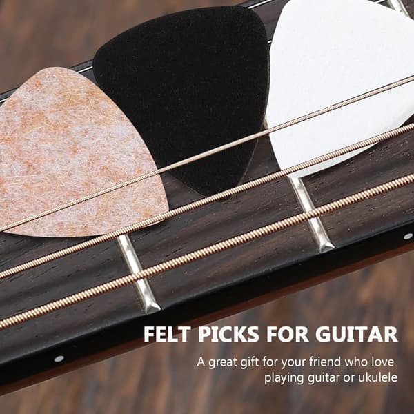 20 st filtfyllda akustiska gitarrplektrum för elektrisk akustisk gitarr och stränginstrument