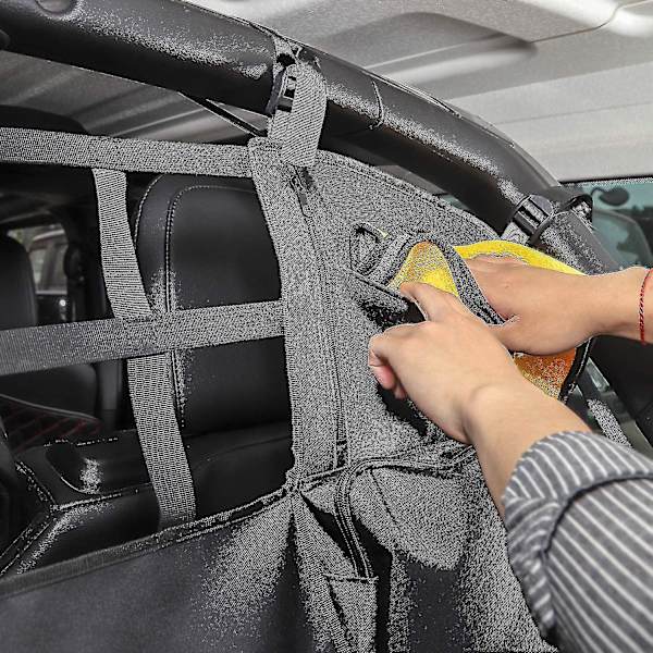 Bagageutrymmesförvaringsväska med flera fickor för Jeep, bilbagageorganisatör kompatibel med Jeep Wrangler Jk Jl 07-22 (endast 4-dörrar) -yuhao