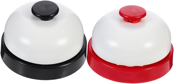2st Ringklocka i rostfritt stål Handpressklocka Hundträningsklicker