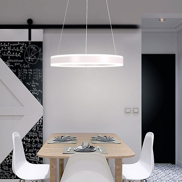 2-lyset LED Pendellampe Metal Akryl Cirkel Moderne