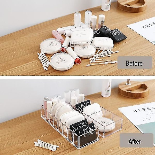 Transparent Akryl Kosmetikförvaringslåda Makeup Organizer