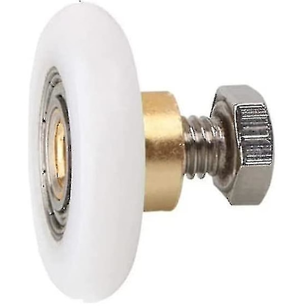 4 st Duschdörrrullar, Badrums Glidande Glasdörrhjul Nylon Kopparrullar, Duschkabinstillbehör