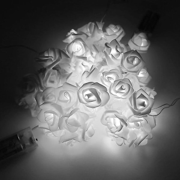 DIY 10 LED-ruusujen nauhavalot juhla- ja kodin koristeluun