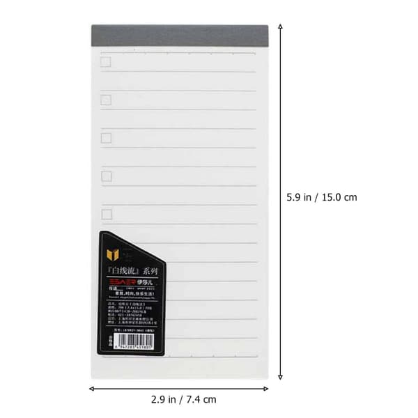 Praktisk Notesblok Lomme Notesblok 4 stk. Sæt, Mini Blank og Linjerede Notesbøger