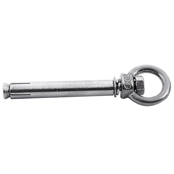 8 stk Rustfritt Stål Rå Stil Skjold Anker Øyebolter M6 X 82mm, sølv