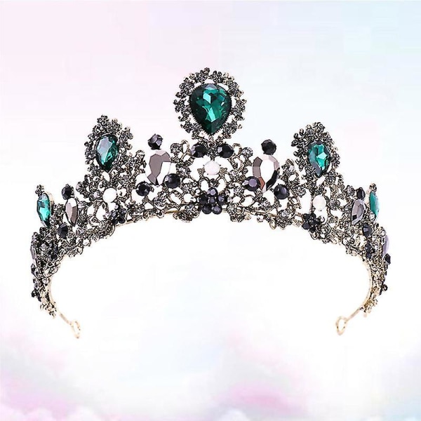 1st krona stor lyx vintage kronbrud tiara hår smycken huvudbonad