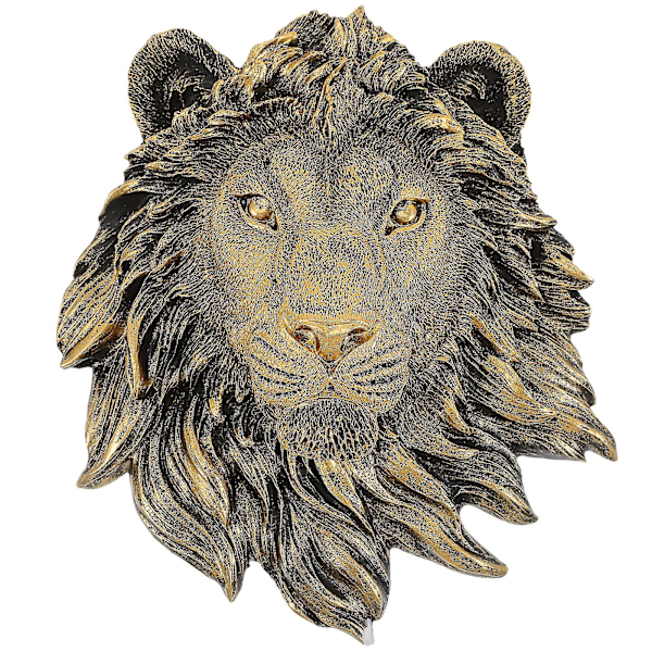 Wall Art Decoration Wall Animal Head Resin Lion Head Decorative Animal Head Decor