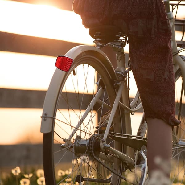 6 st cykelreflexer set fram vit och röd bakre reflekterande lins med ekerrflexer