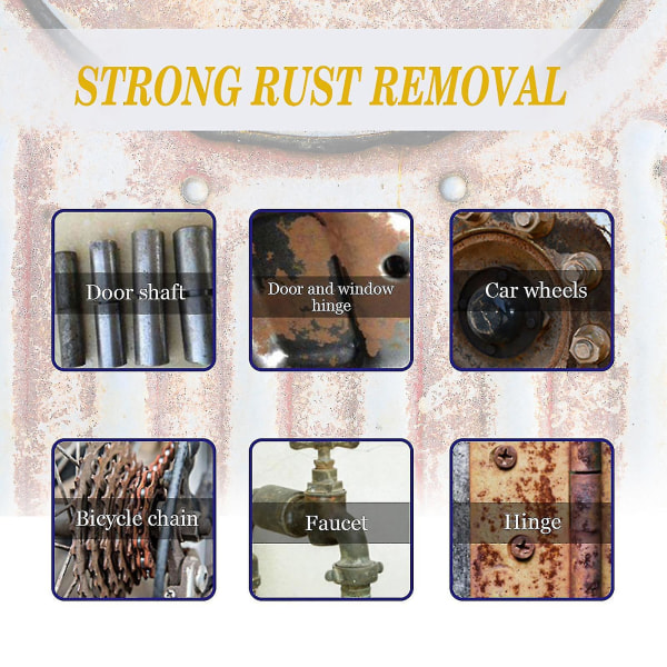 Kraftful Hurtig Rustfjerner Spray, Multifunktionel Rustfjerner Poleringsmiddel 30ml/50ml