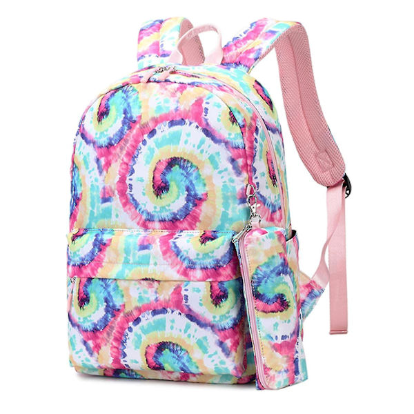 Resväska Ryggsäck Skolryggsäckar Isolerad Lunchpåse Mode Casual 3-pack Student Picknick Rosa Pennfodral För Flickor pink